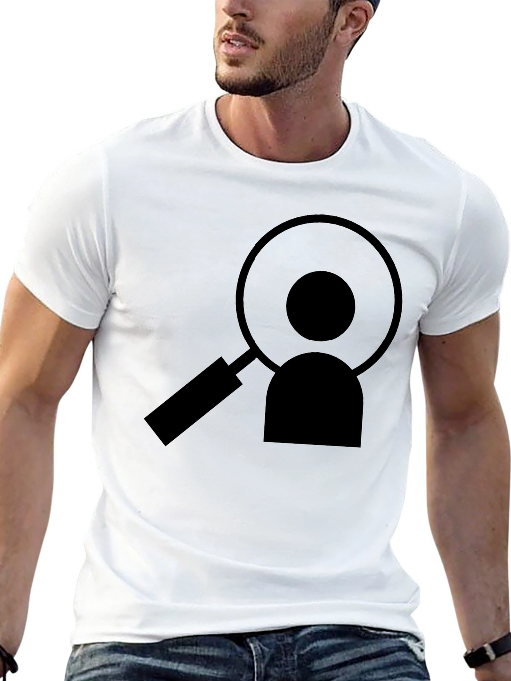 Black T-Shirt with Recruiting Graphic