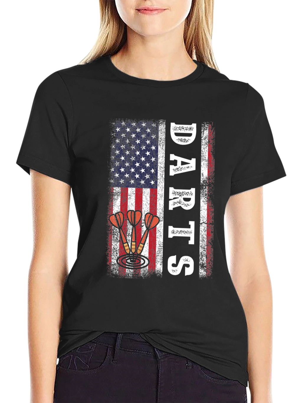 Darts American Flag Patriotic T-Shirt