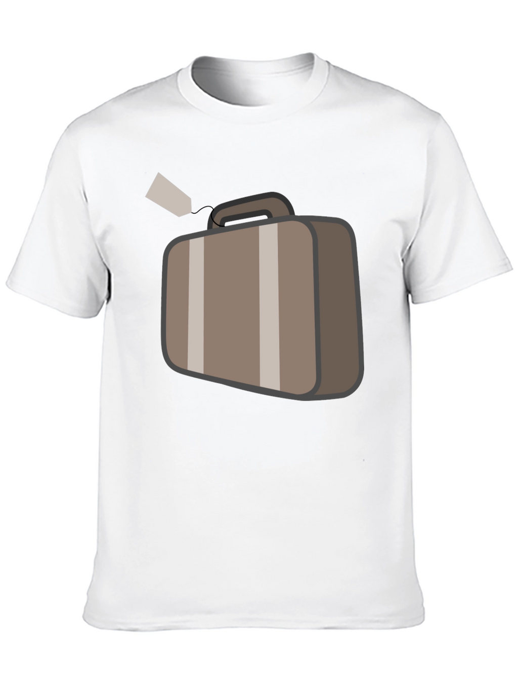 Suitcase Graphic Black T-Shirt Travel Ready
