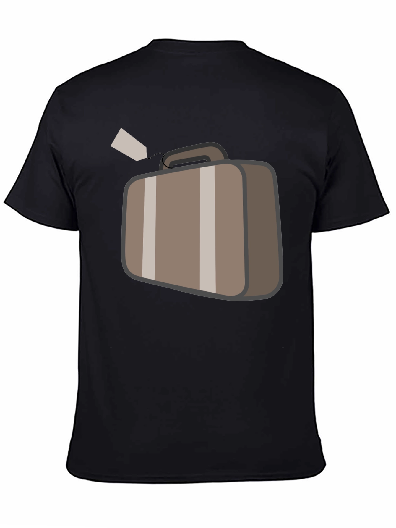 Suitcase Graphic Black T-Shirt Travel Ready