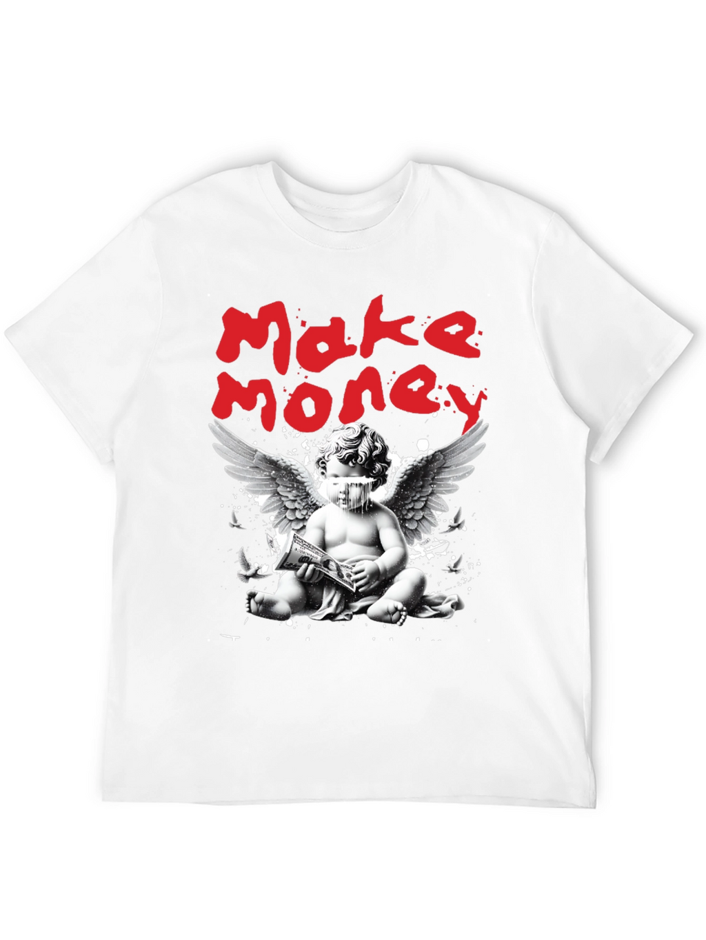 Make Money Angel Graphic Tee