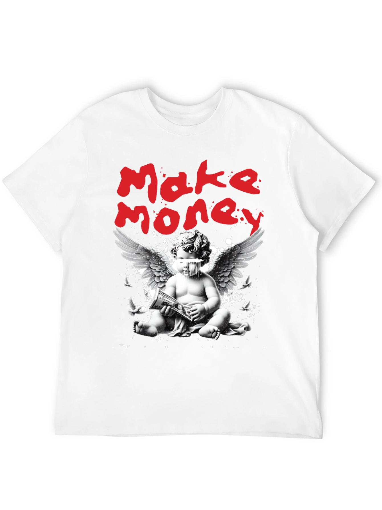 Make Money Angel Graphic Tee