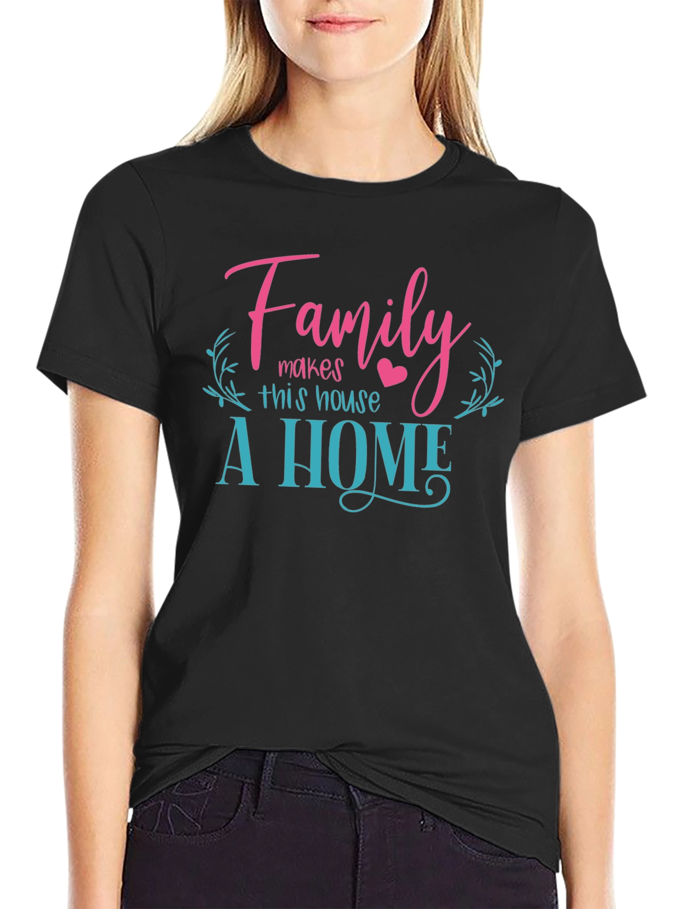 Family Makes A Home Graphic Tee - Soft Cotton Blend