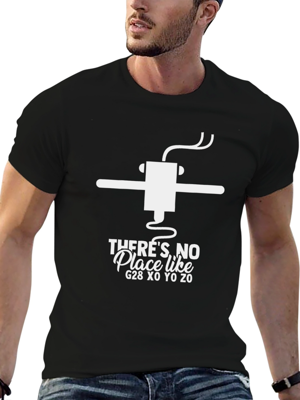 Theres No Place Like G28 Funny CNC T-Shirt