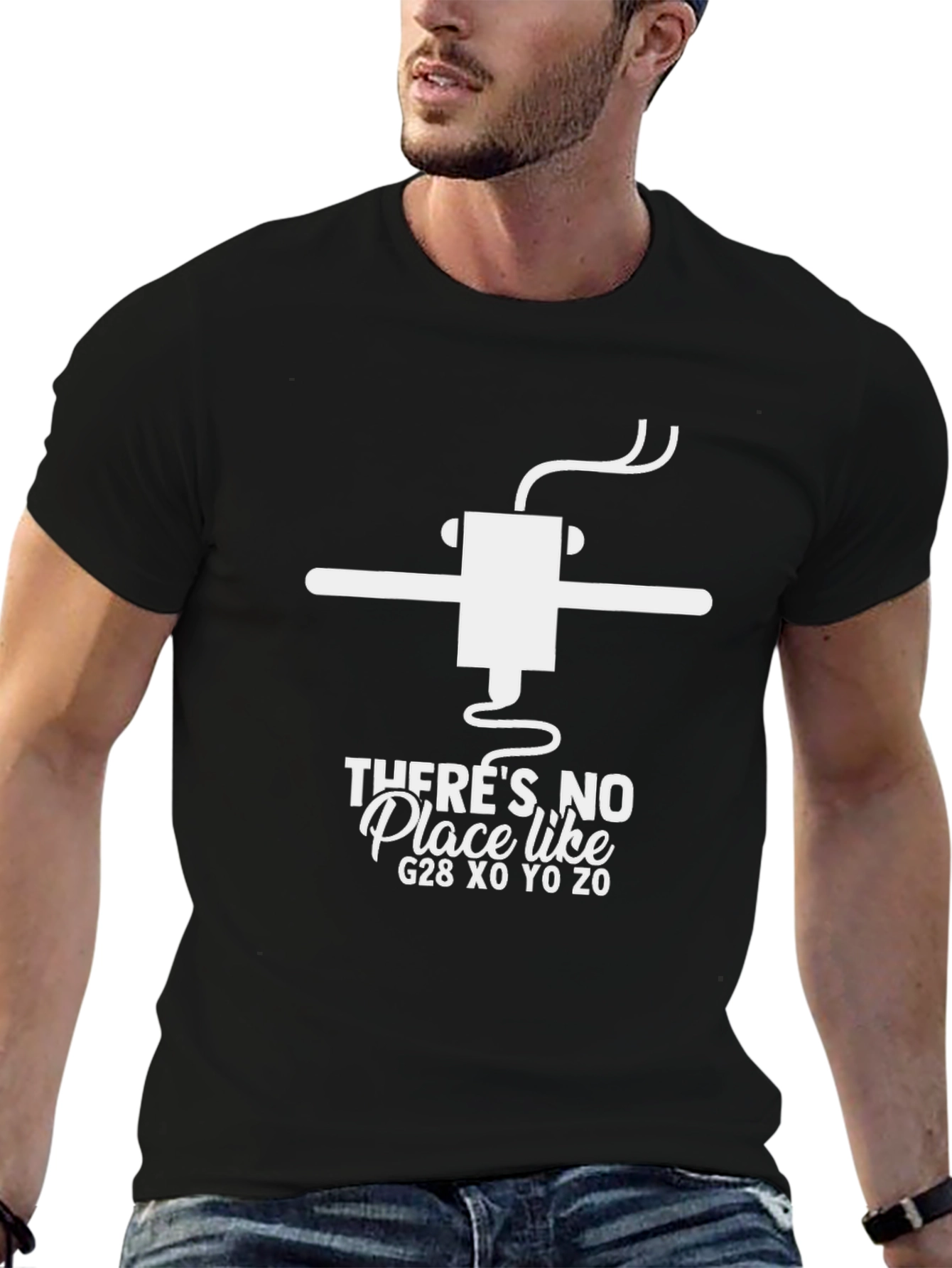 Theres No Place Like G28 Funny CNC T-Shirt