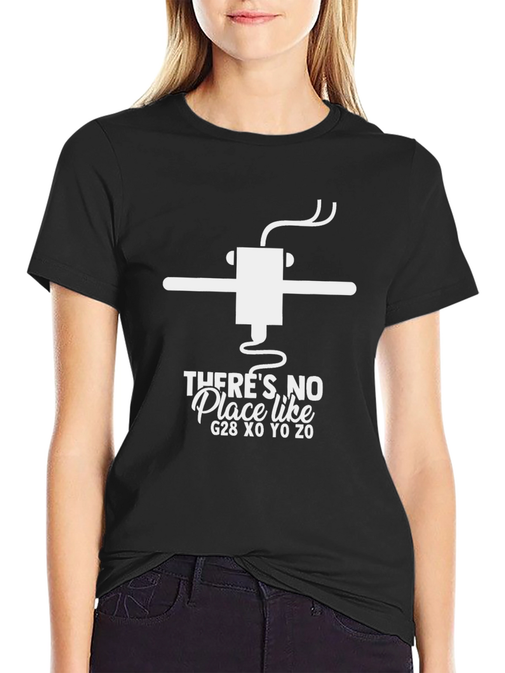 Theres No Place Like G28 Funny CNC T-Shirt