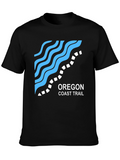 Oregon Coast Trail Black T-Shirt