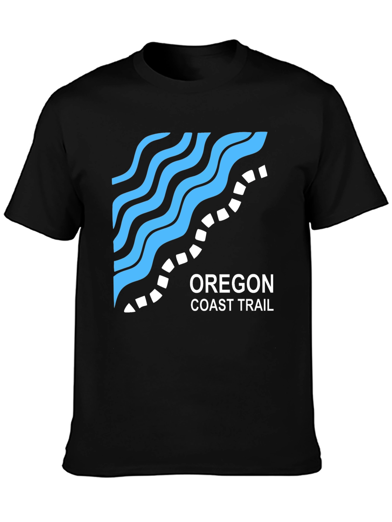 Oregon Coast Trail Black T-Shirt