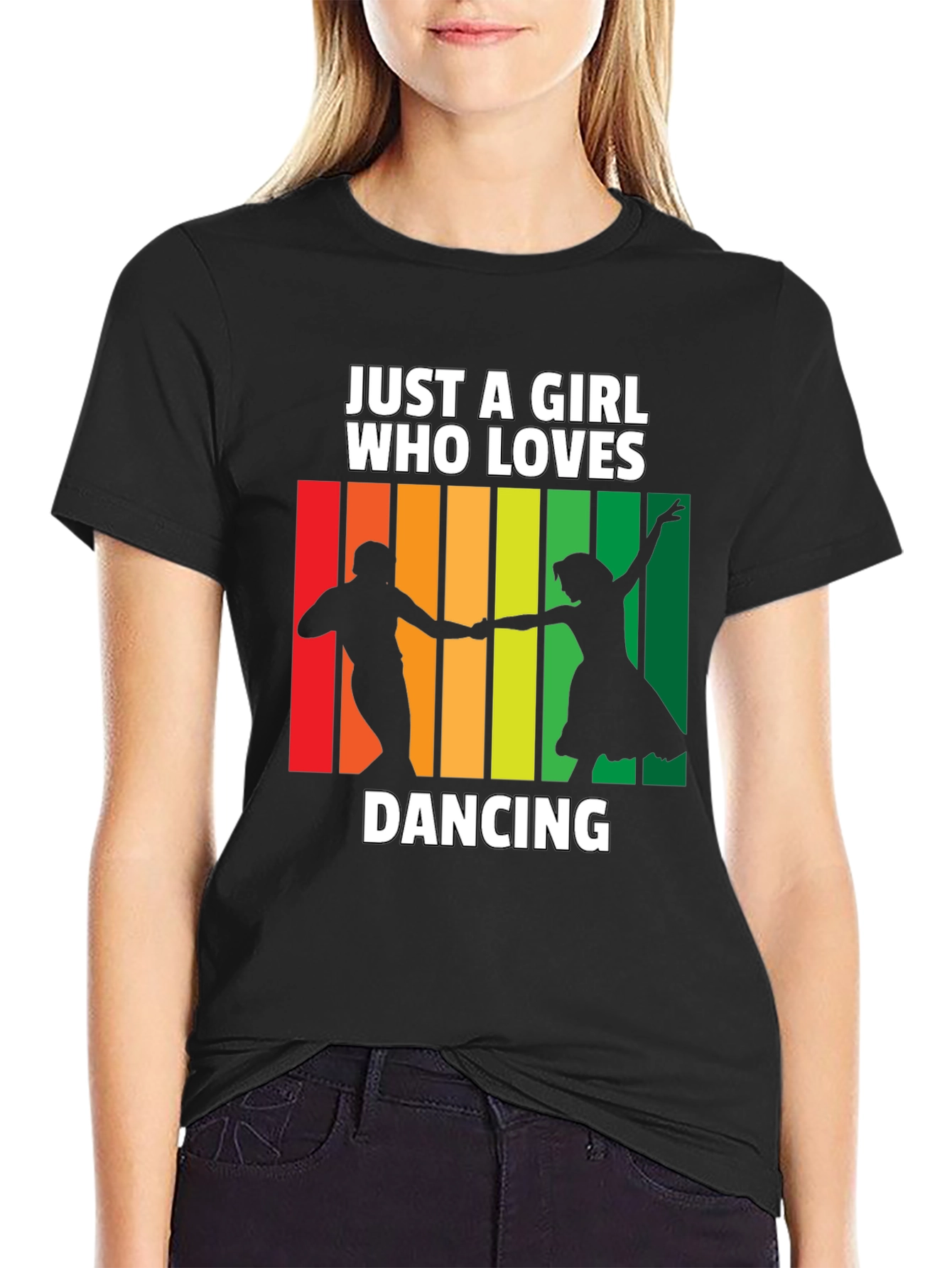 Dancing Lover T-Shirt: Just a Girl Who Loves Dancing Tee