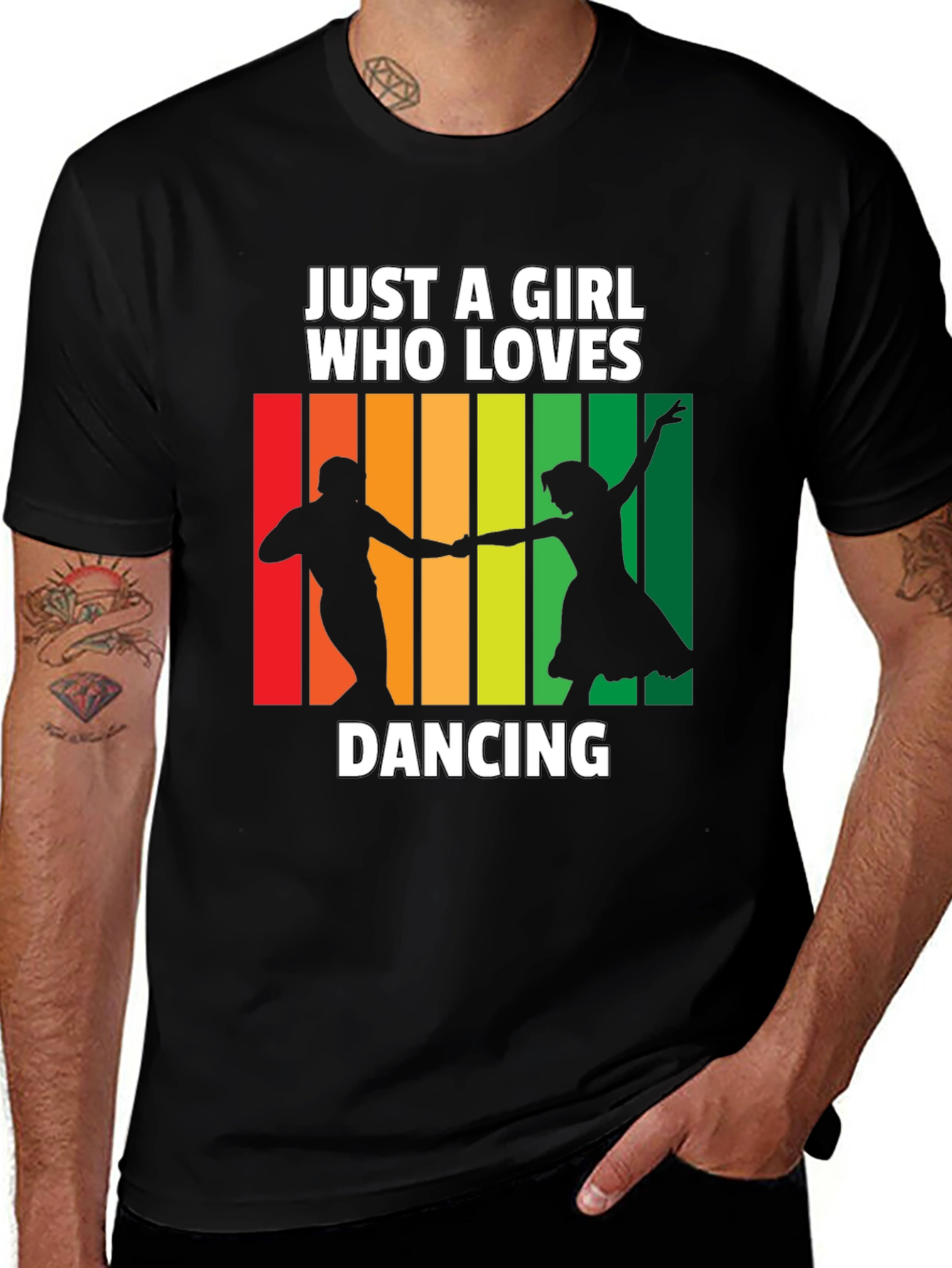 Dancing Lover T-Shirt: Just a Girl Who Loves Dancing Tee