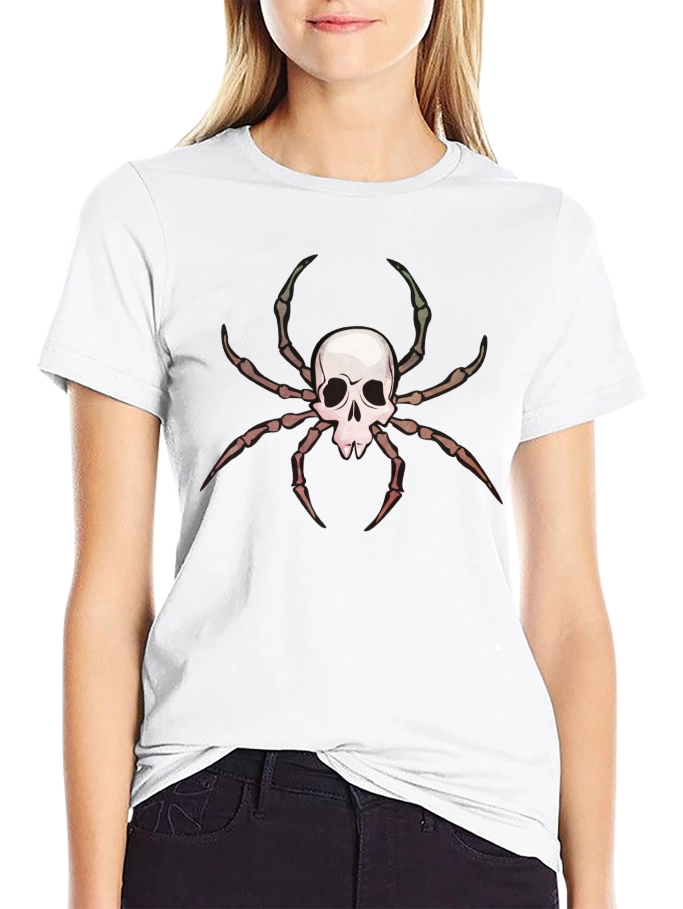 Skull Spider Graphic Tee - Mens Black T-Shirt