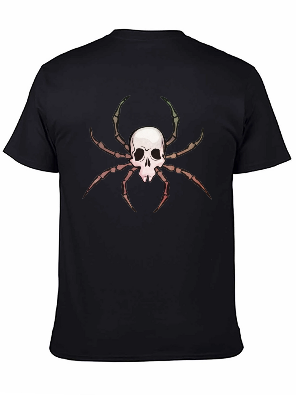 Skull Spider Graphic Tee - Mens Black T-Shirt