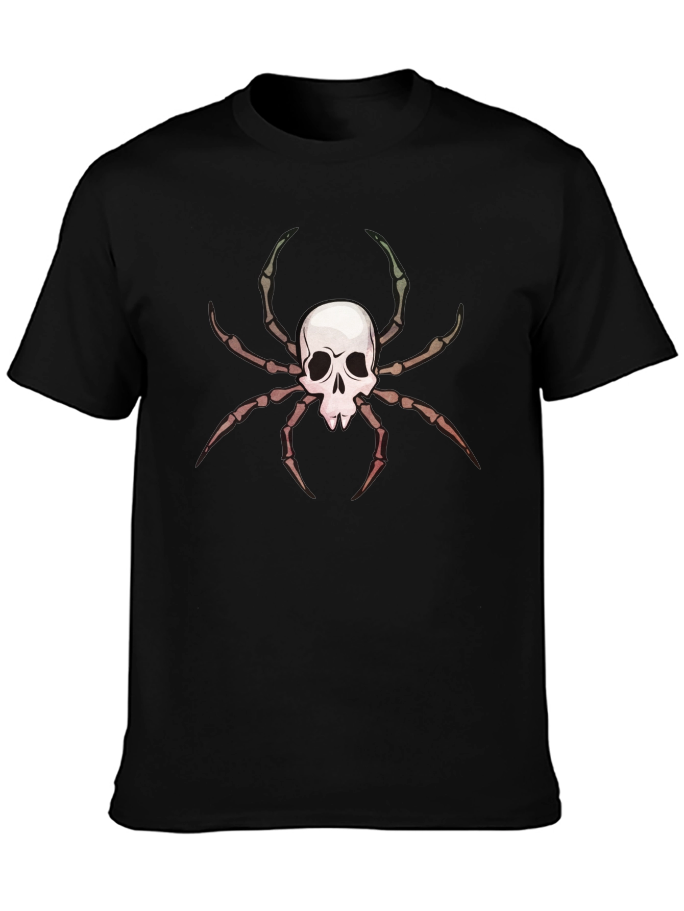 Skull Spider Graphic Tee - Mens Black T-Shirt