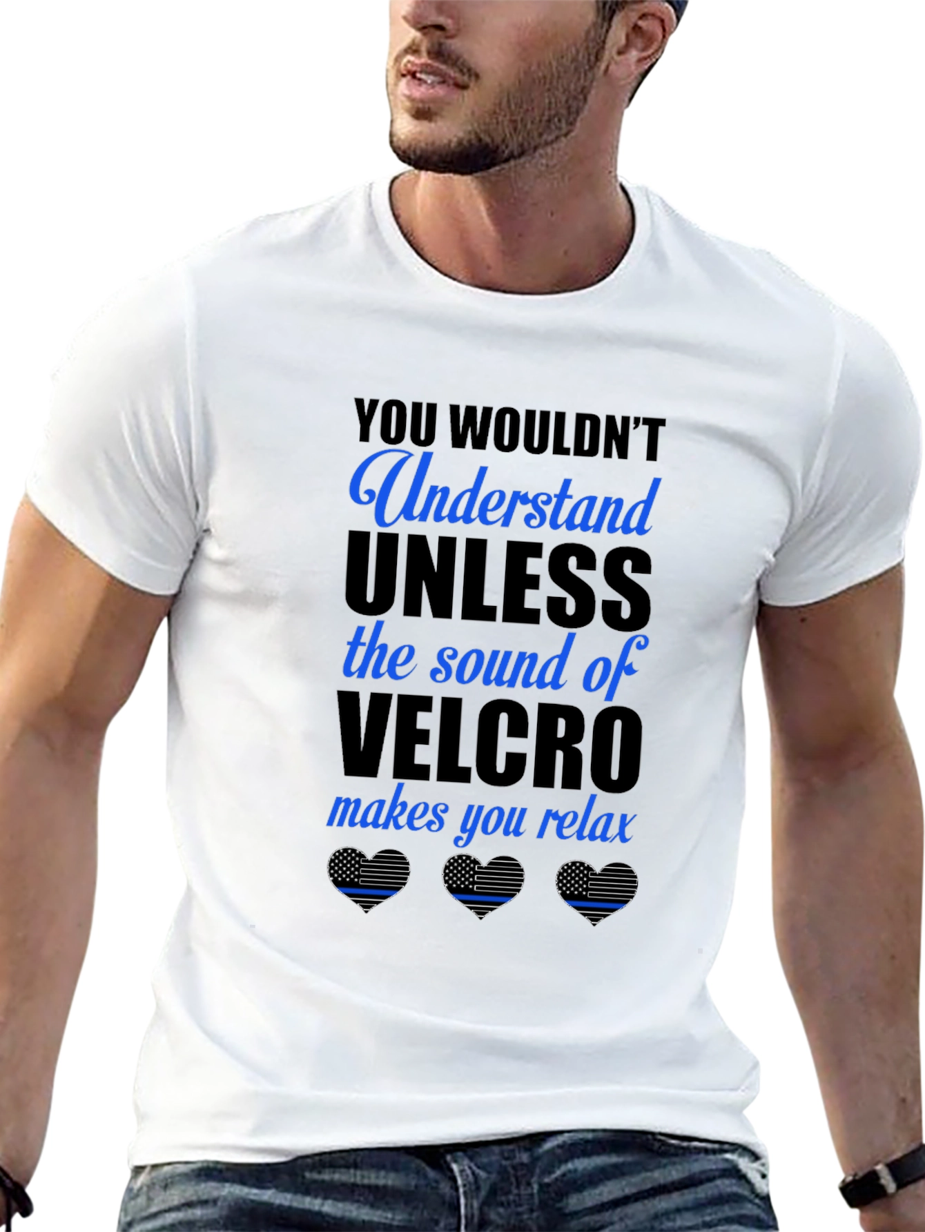 Relaxing Velcro Sound T-Shirt: Law Enforcement Appreciation
