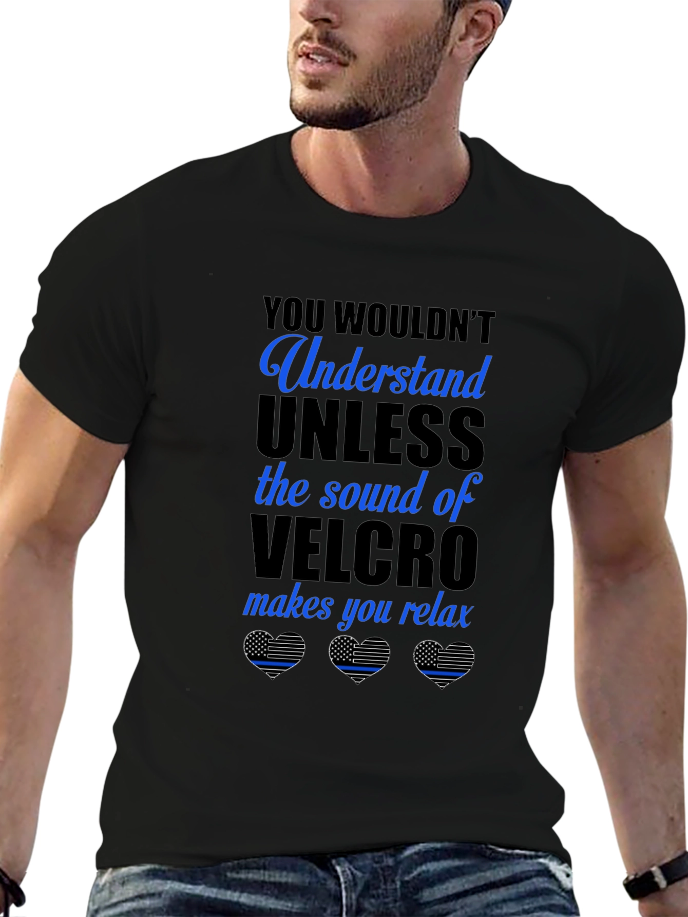 Relaxing Velcro Sound T-Shirt: Law Enforcement Appreciation