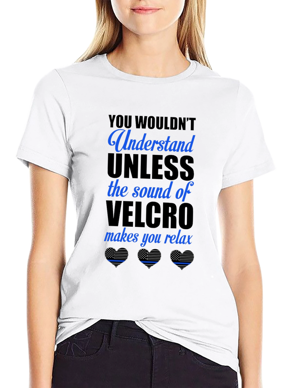Relaxing Velcro Sound T-Shirt: Law Enforcement Appreciation
