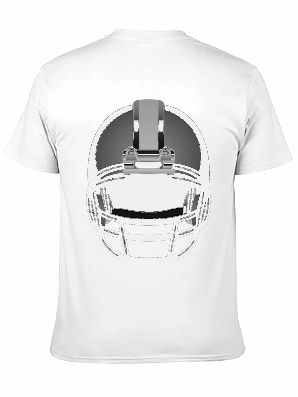 Football Helmet Graphic Tee - Black