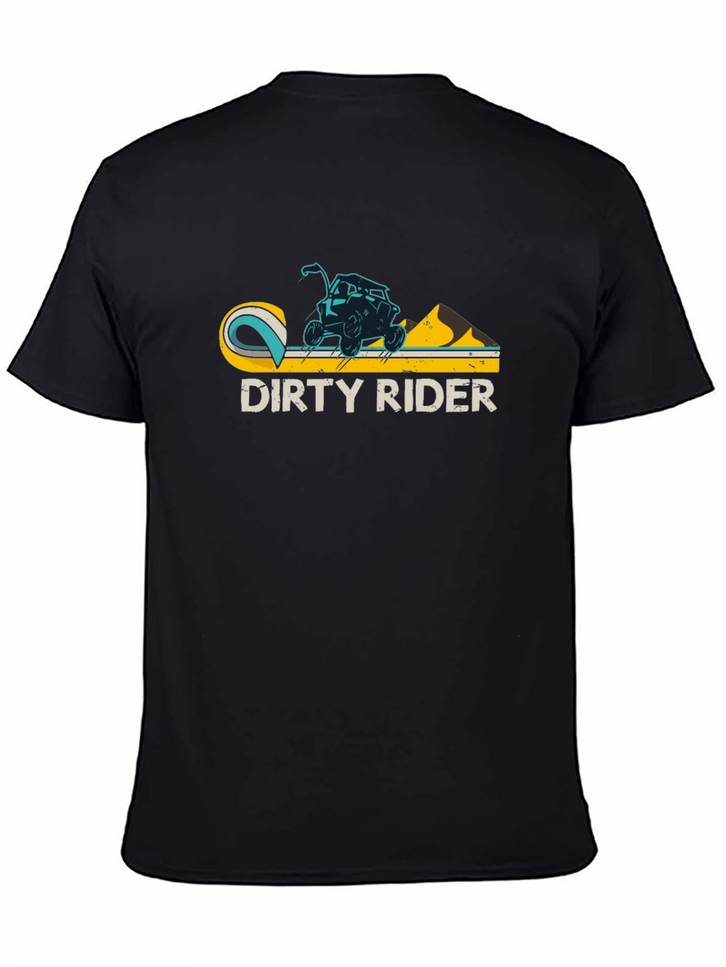 Dirty Rider Graphic Tee - Black Cotton T-Shirt