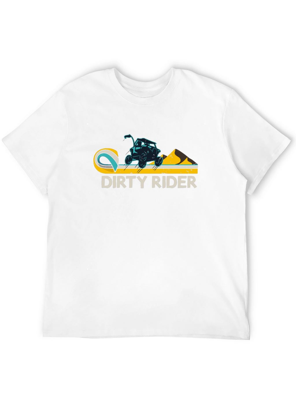 Dirty Rider Graphic Tee - Black Cotton T-Shirt