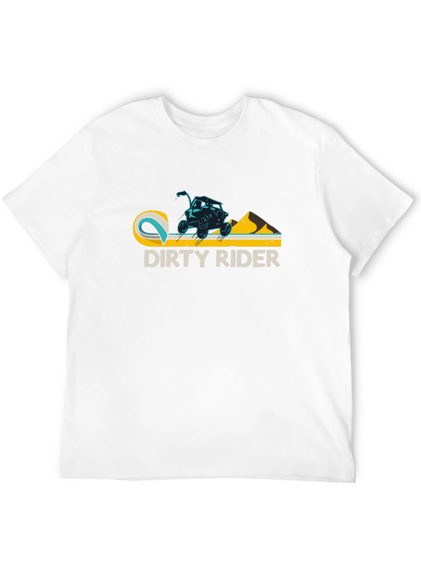 Dirty Rider Graphic Tee - Black Cotton T-Shirt