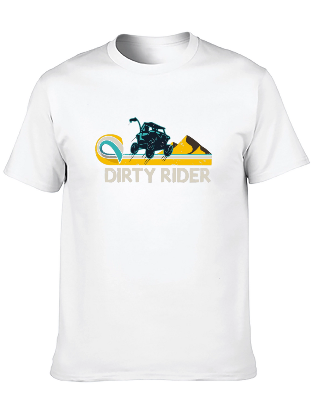 Dirty Rider Graphic Tee - Black Cotton T-Shirt