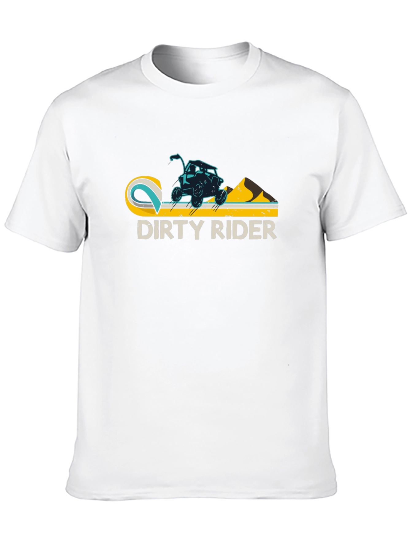 Dirty Rider Graphic Tee - Black Cotton T-Shirt