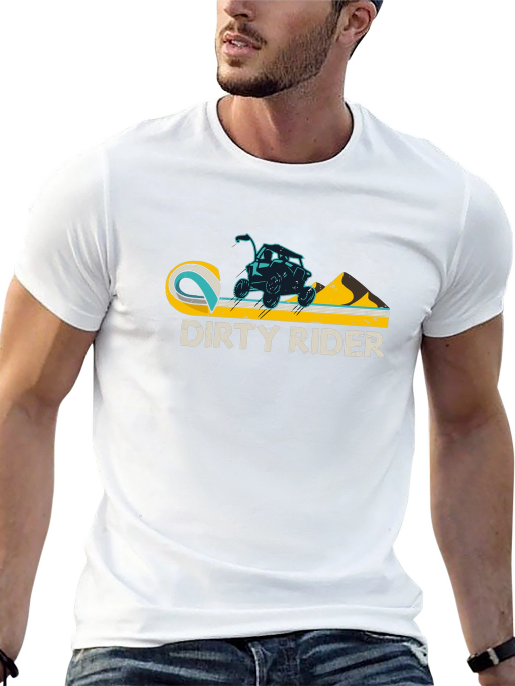 Dirty Rider Graphic Tee - Black Cotton T-Shirt