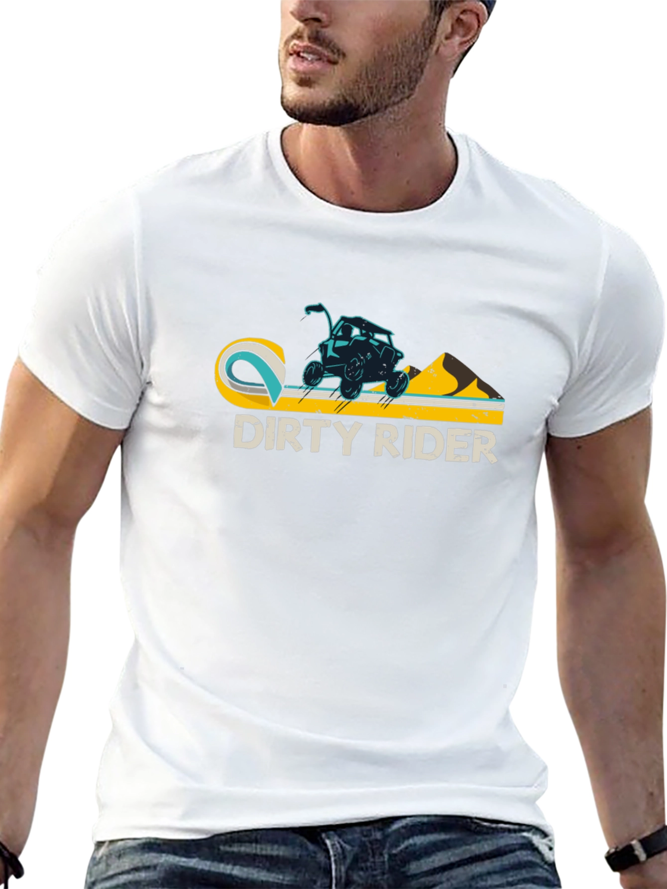 Dirty Rider Graphic Tee - Black Cotton T-Shirt