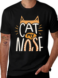 Cat My Nose Graphic Tee - Black