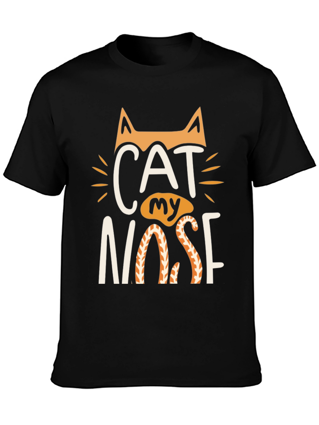 Cat My Nose Graphic Tee - Black