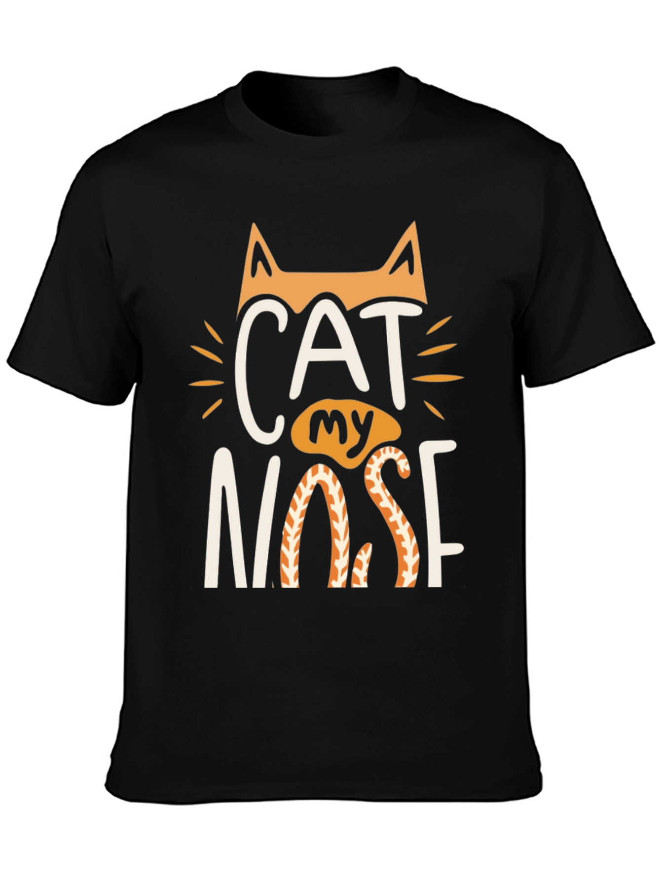 Cat My Nose Graphic Tee - Black