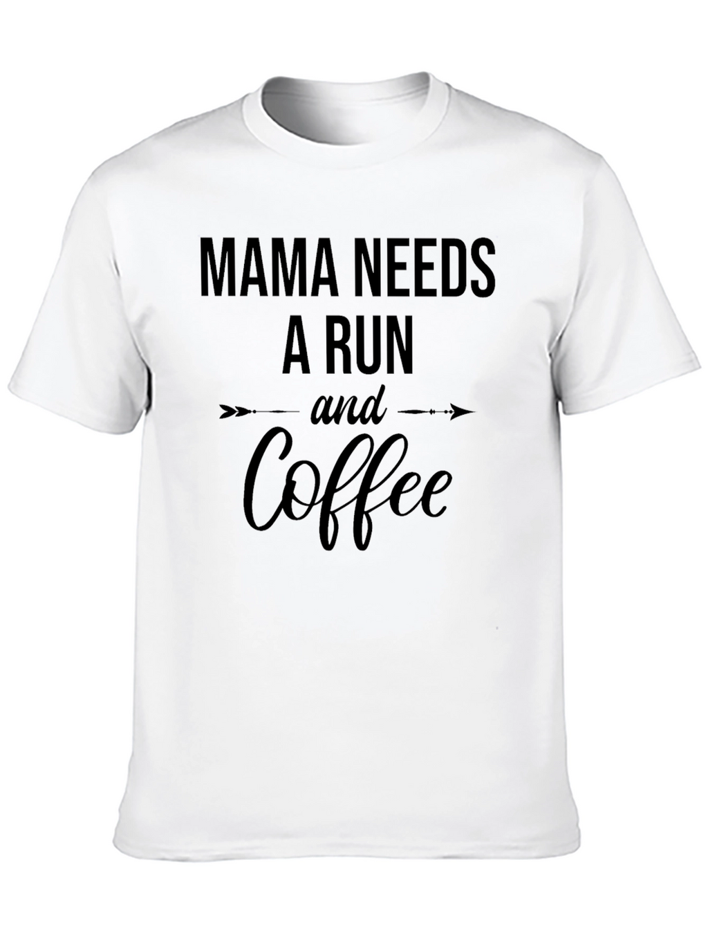 Mama Needs A Run And Coffee Graphic Tee