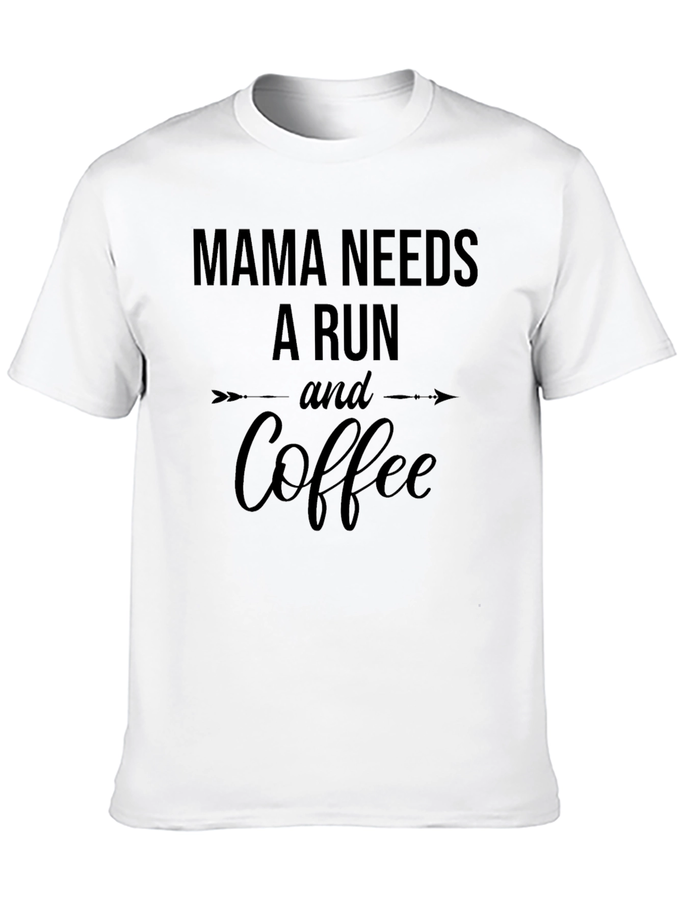 Mama Needs A Run And Coffee Graphic Tee