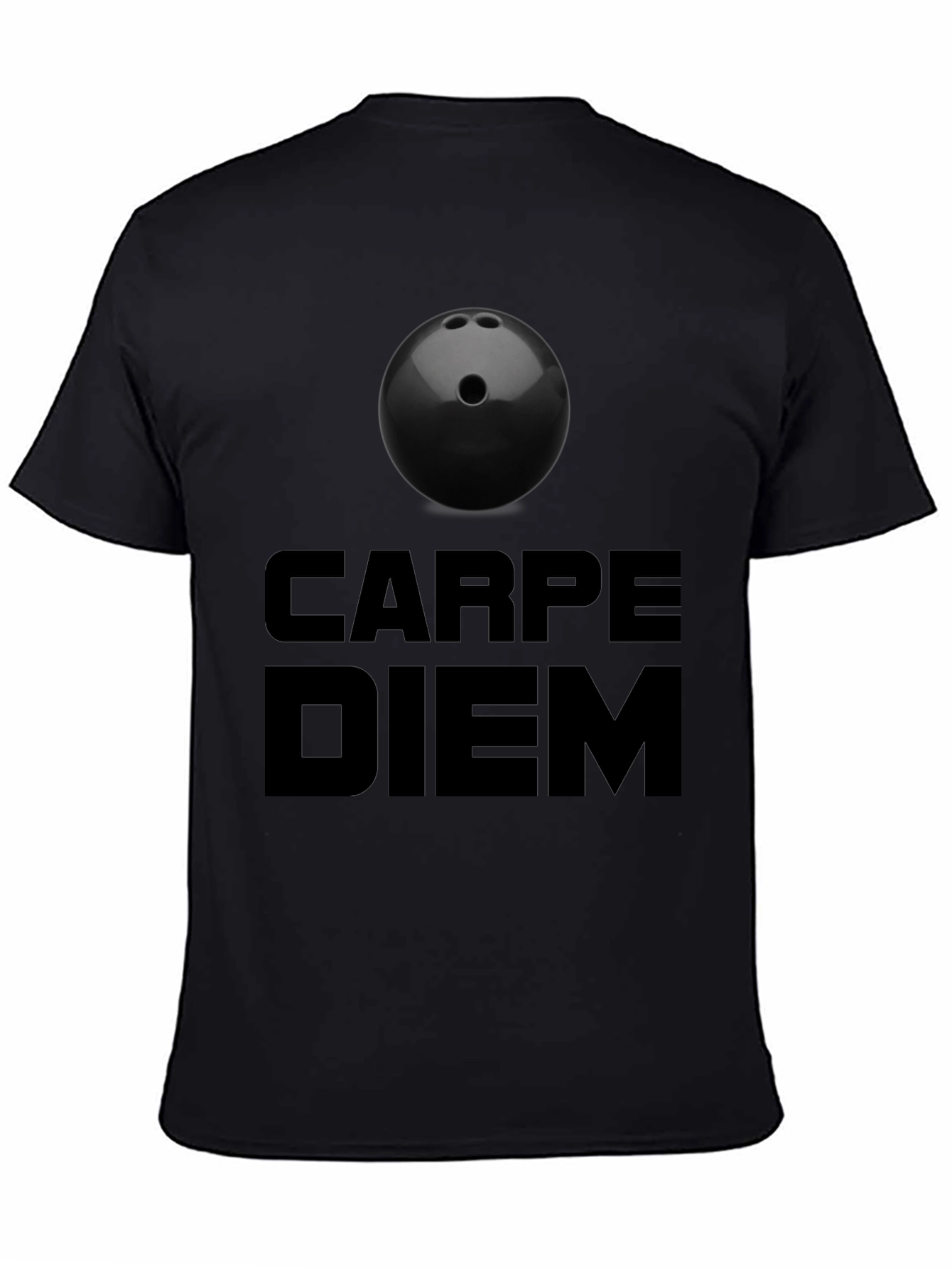 Carpe Diem Bowling Ball Graphic T-Shirt