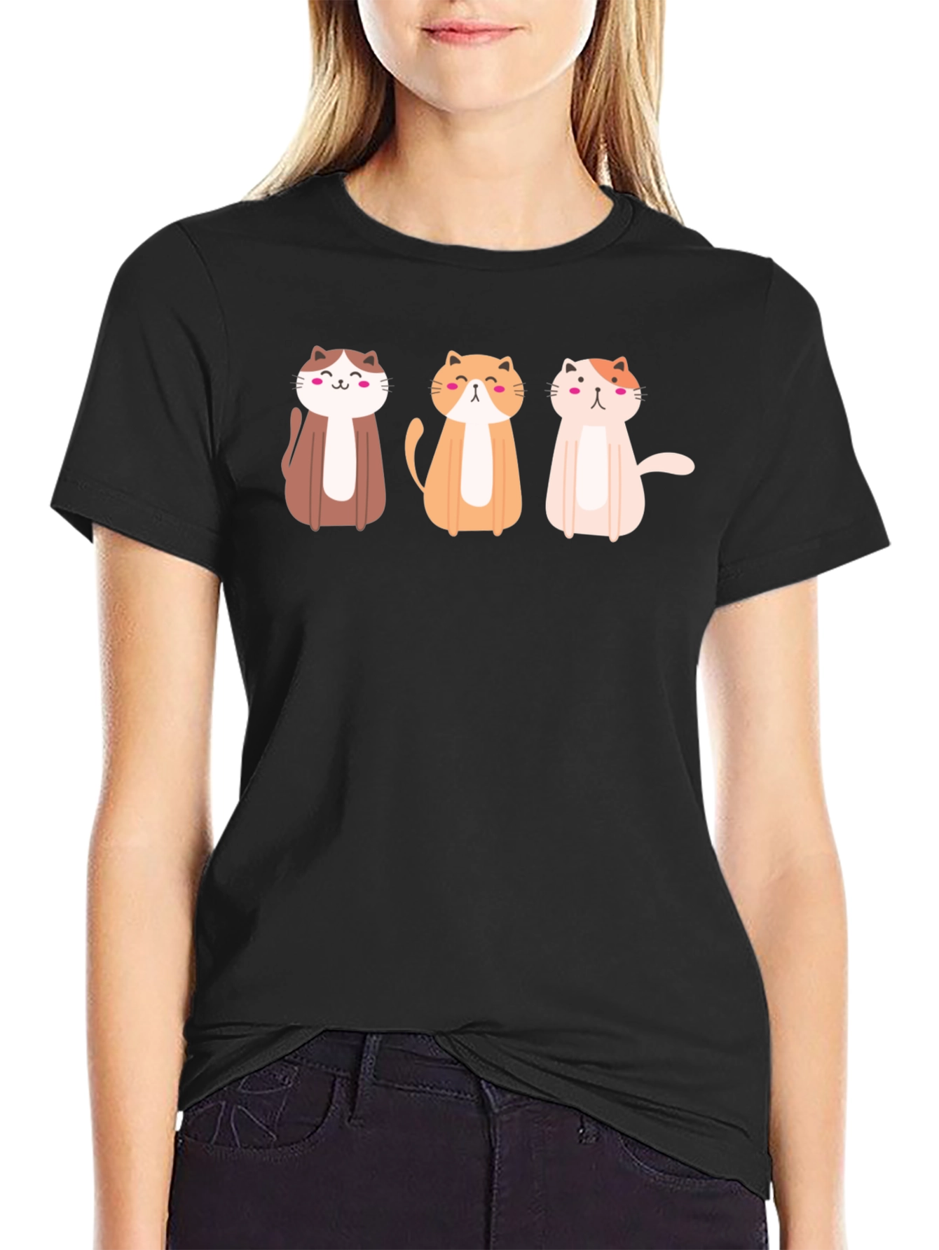 Cute Cats T-Shirt - Stylish Graphic Tee for Cat Lovers
