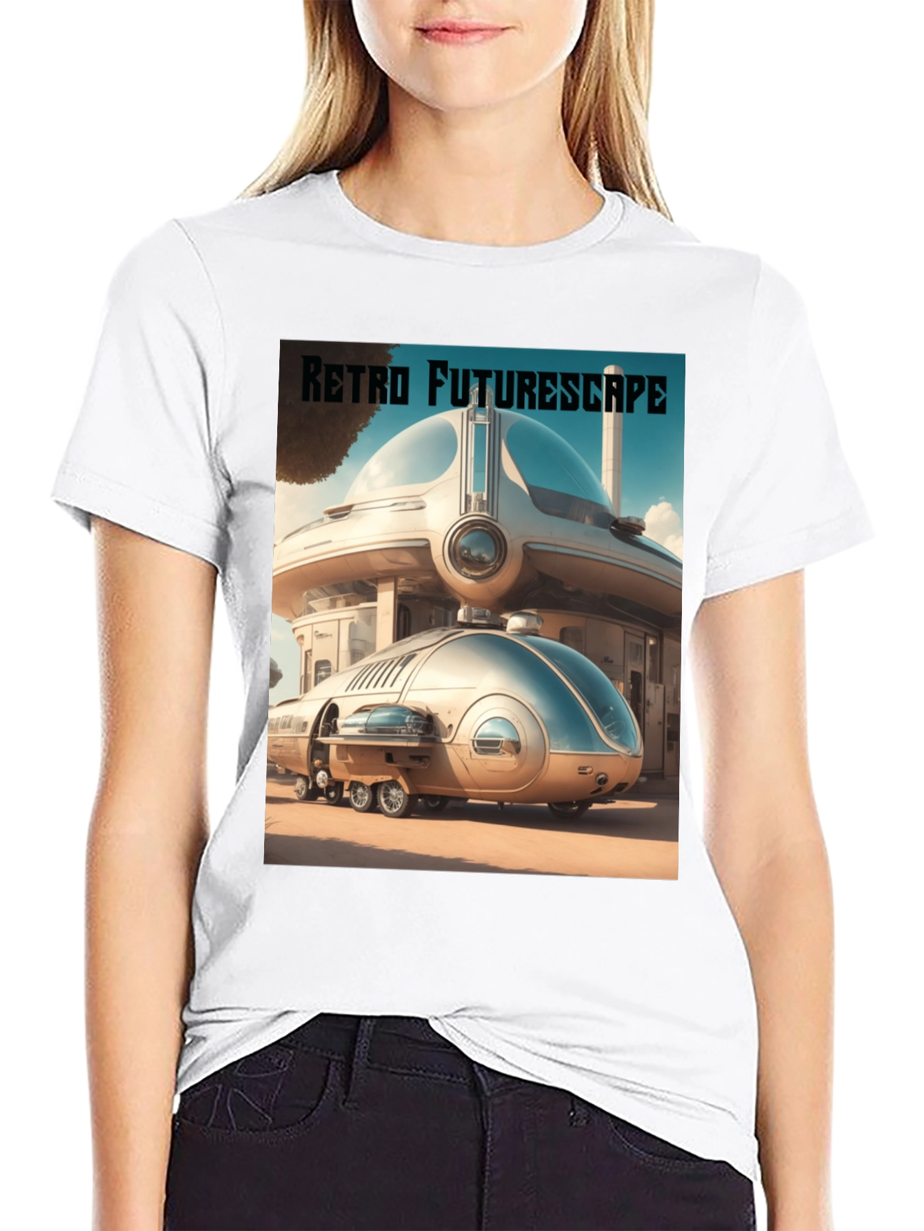 Retro Futurescape Graphic Tee