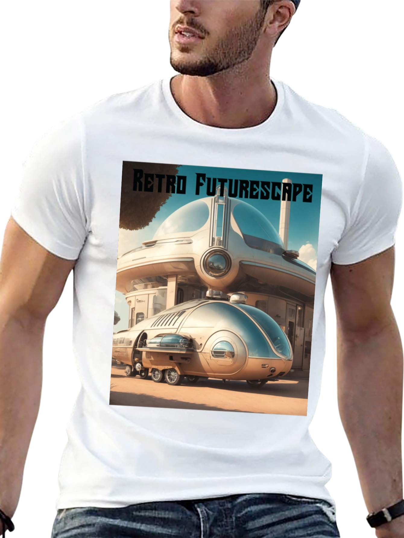 Retro Futurescape Graphic Tee