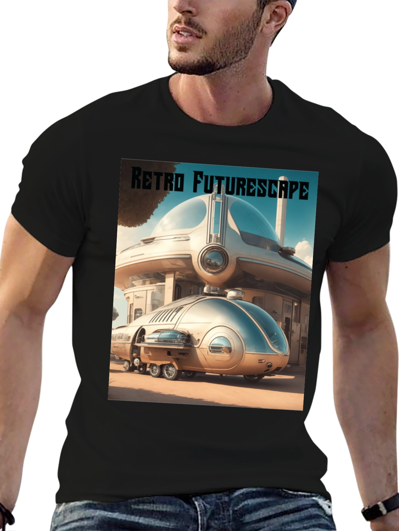 Retro Futurescape Graphic Tee
