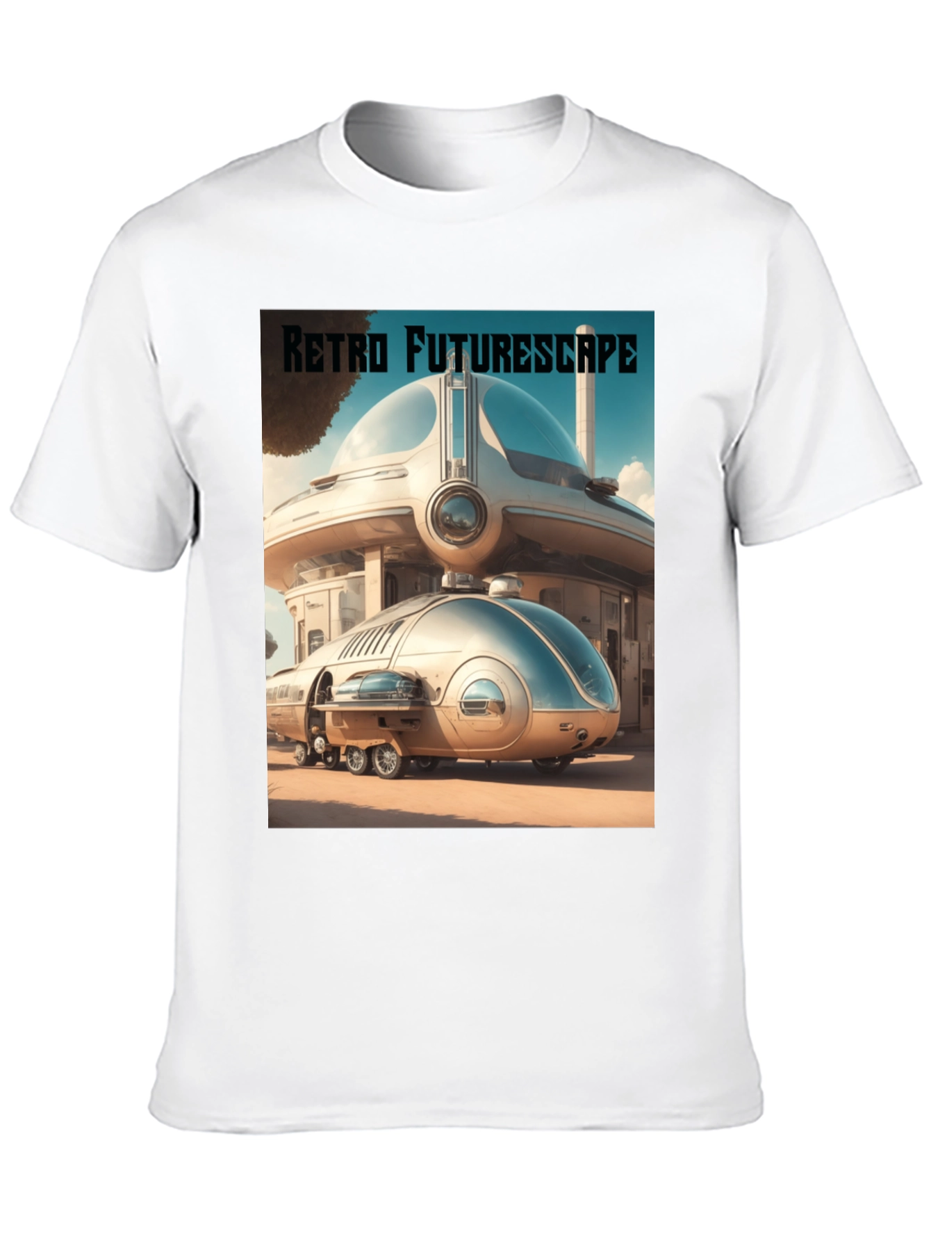 Retro Futurescape Graphic Tee