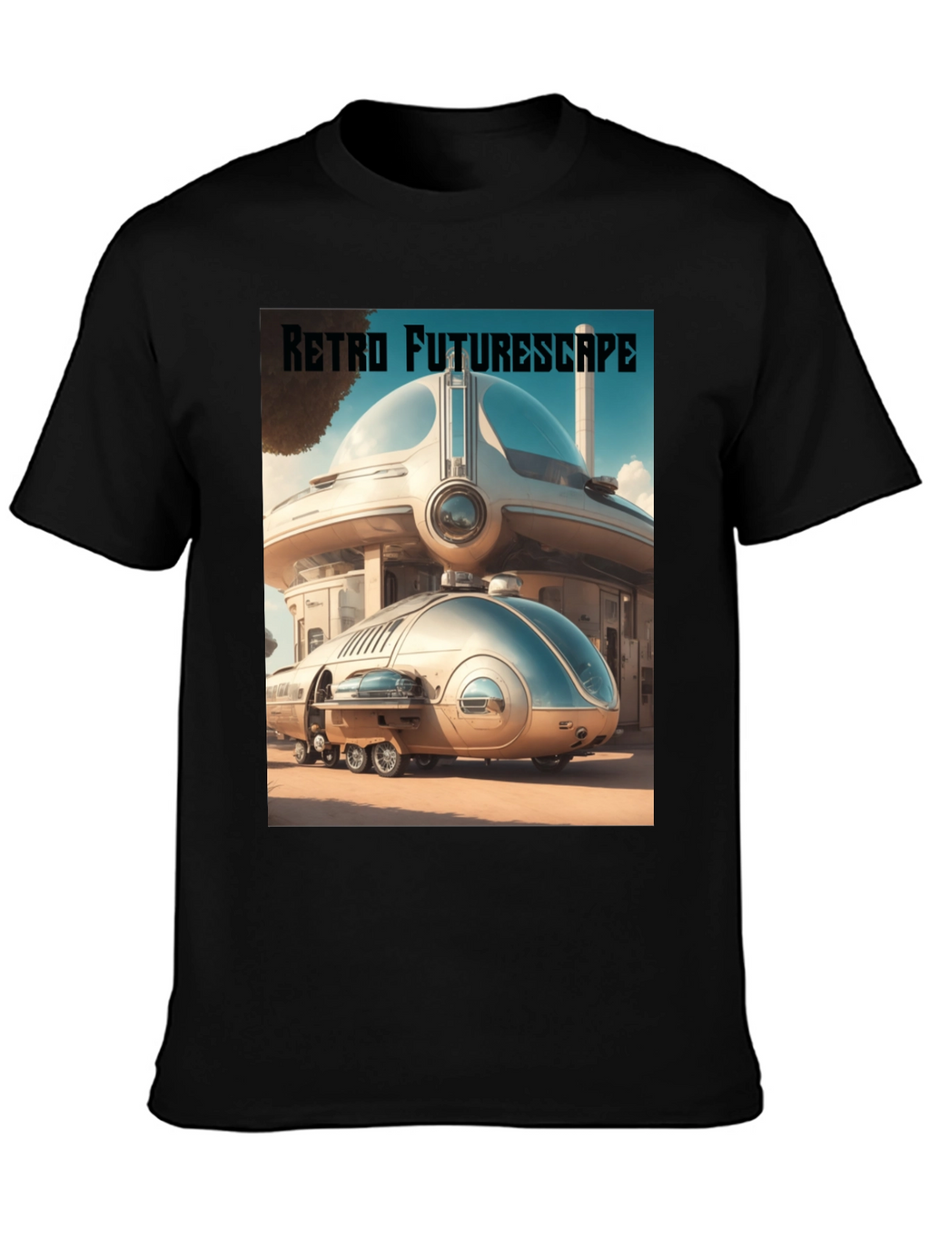 Retro Futurescape Graphic Tee