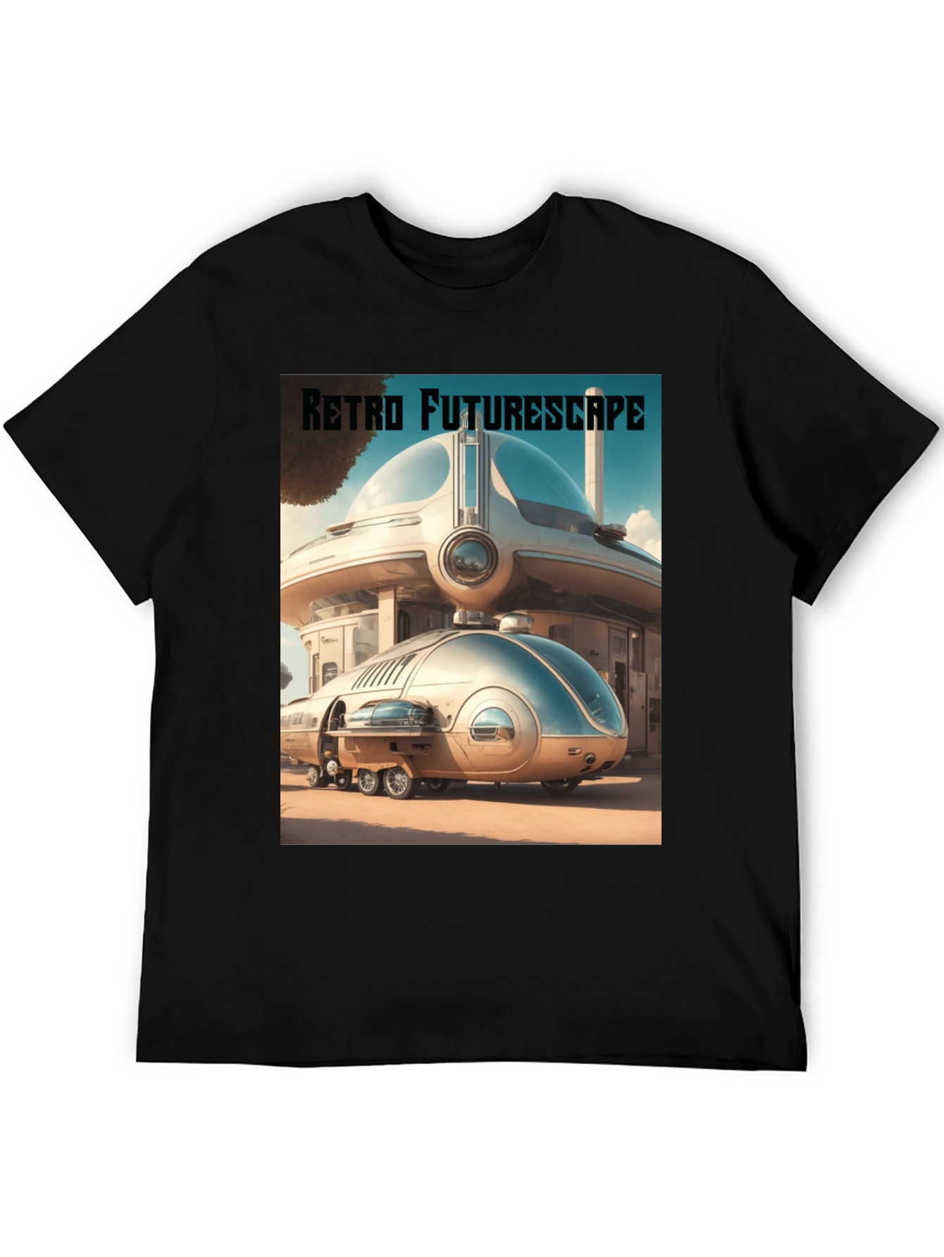 Retro Futurescape Graphic Tee