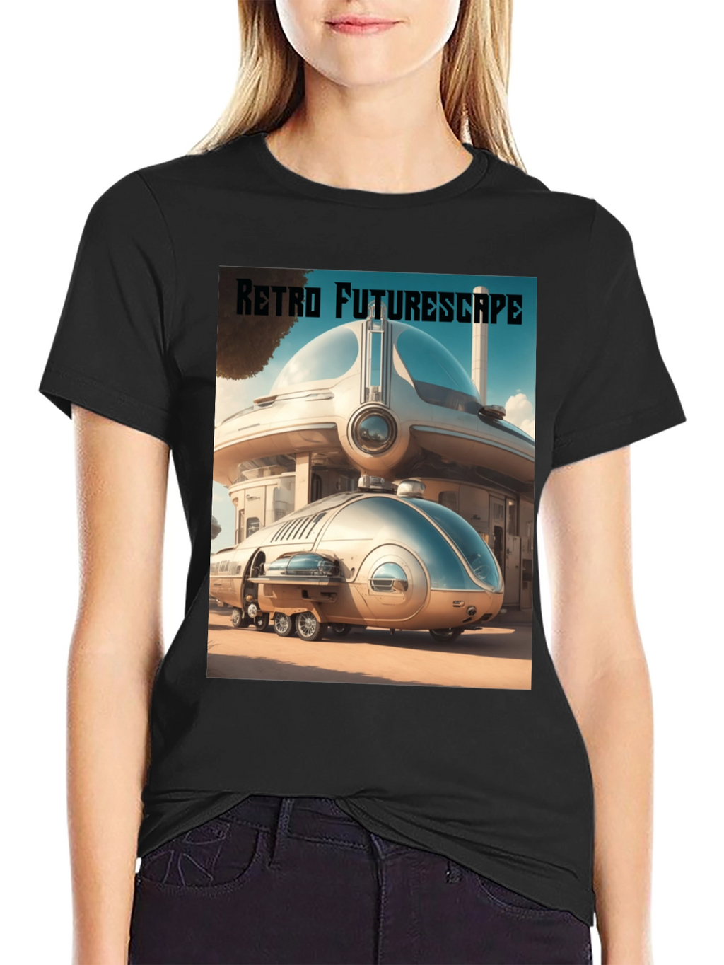 Retro Futurescape Graphic Tee