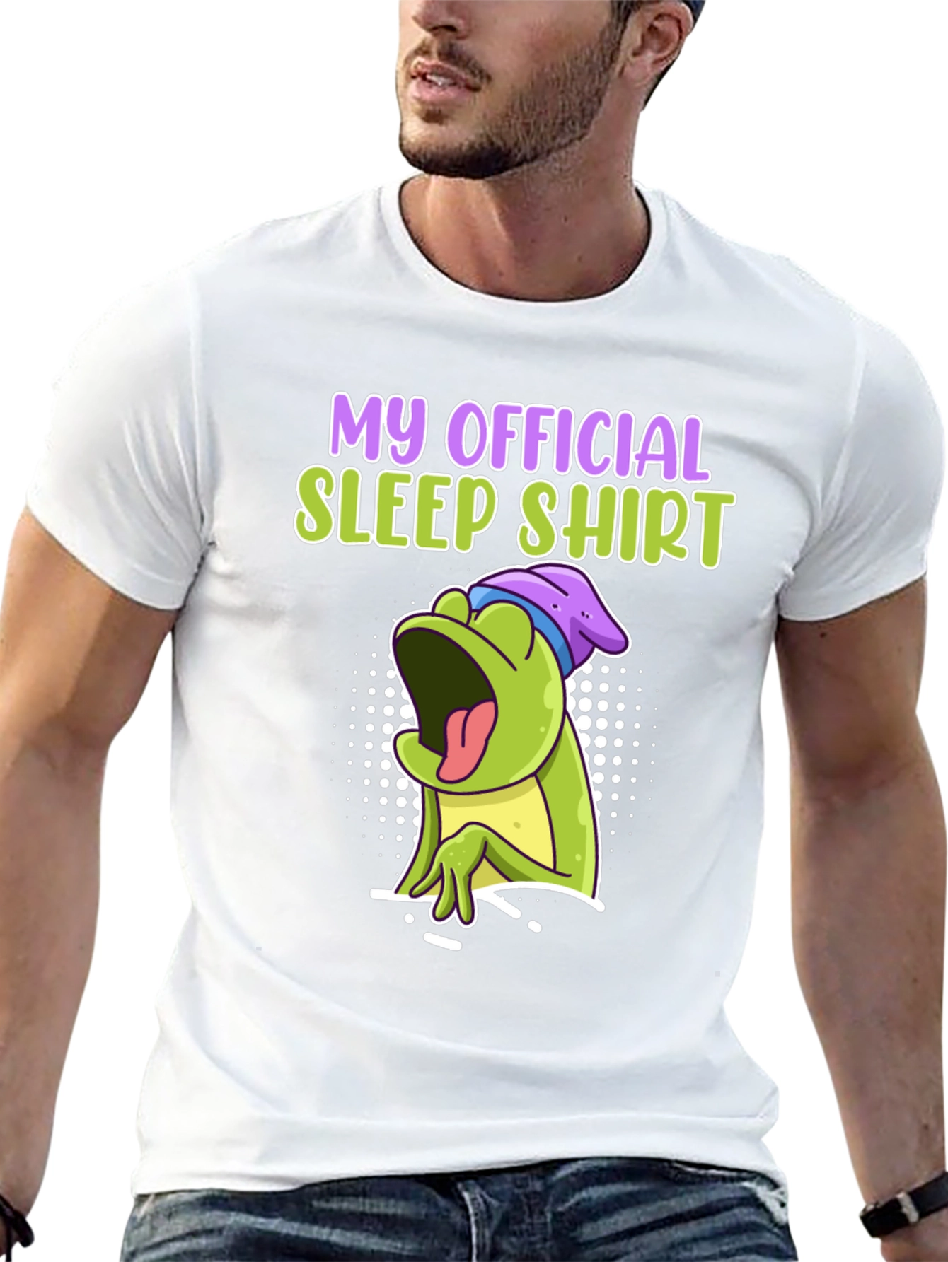 Official Sleep Shirt - Funny Frog Design