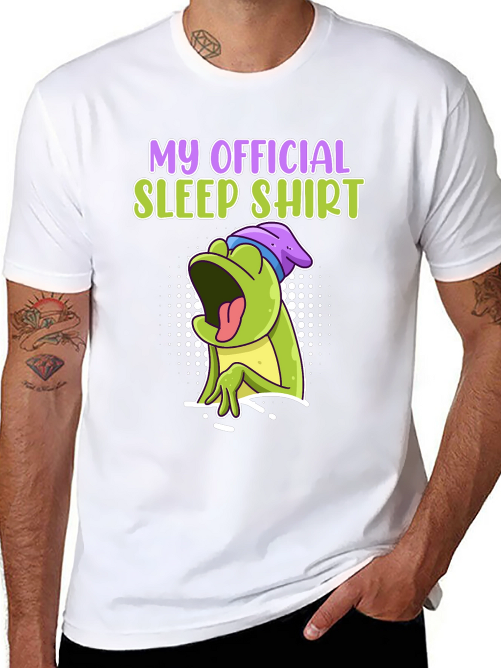 Official Sleep Shirt - Funny Frog Design