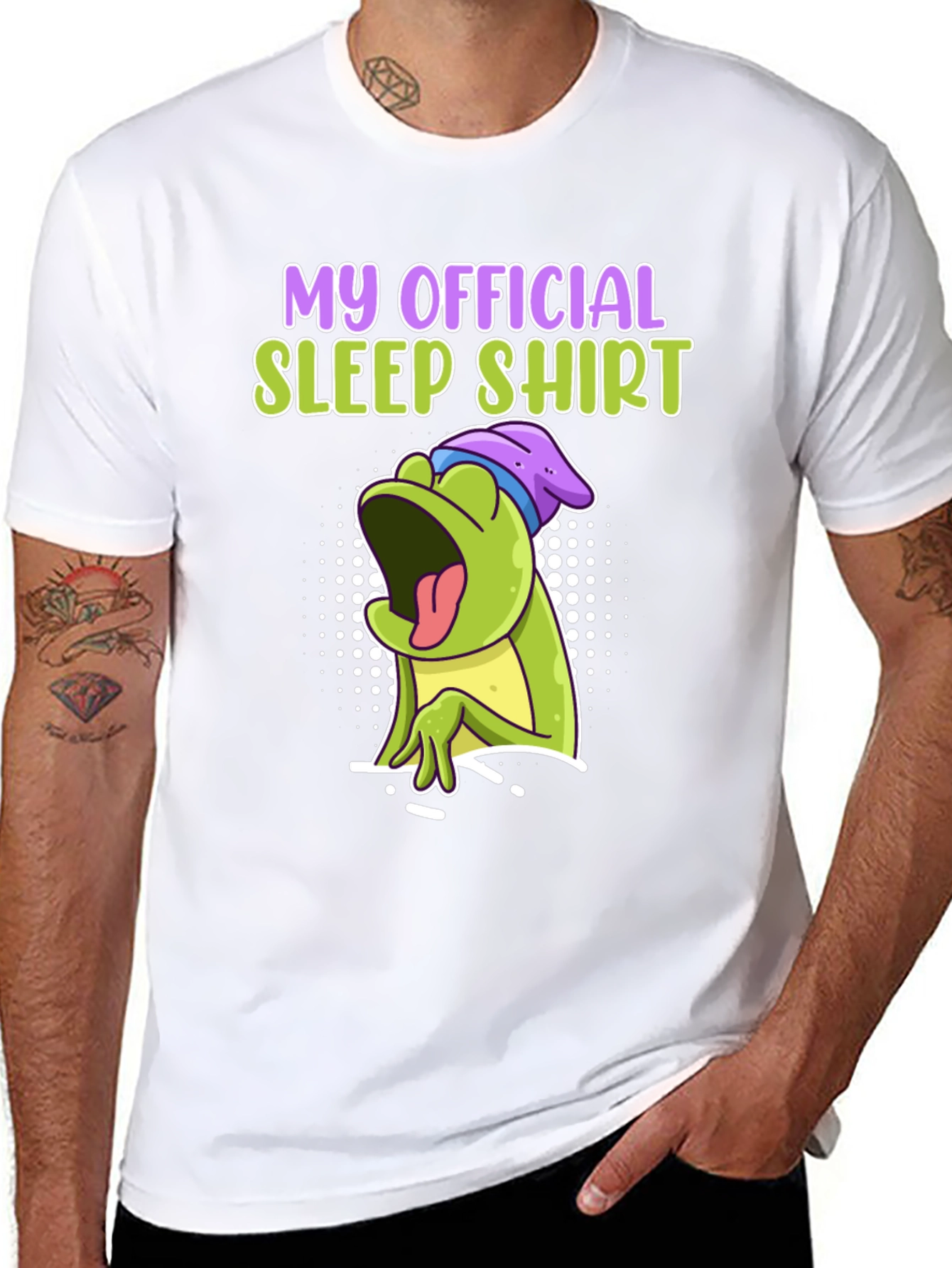 Official Sleep Shirt - Funny Frog Design