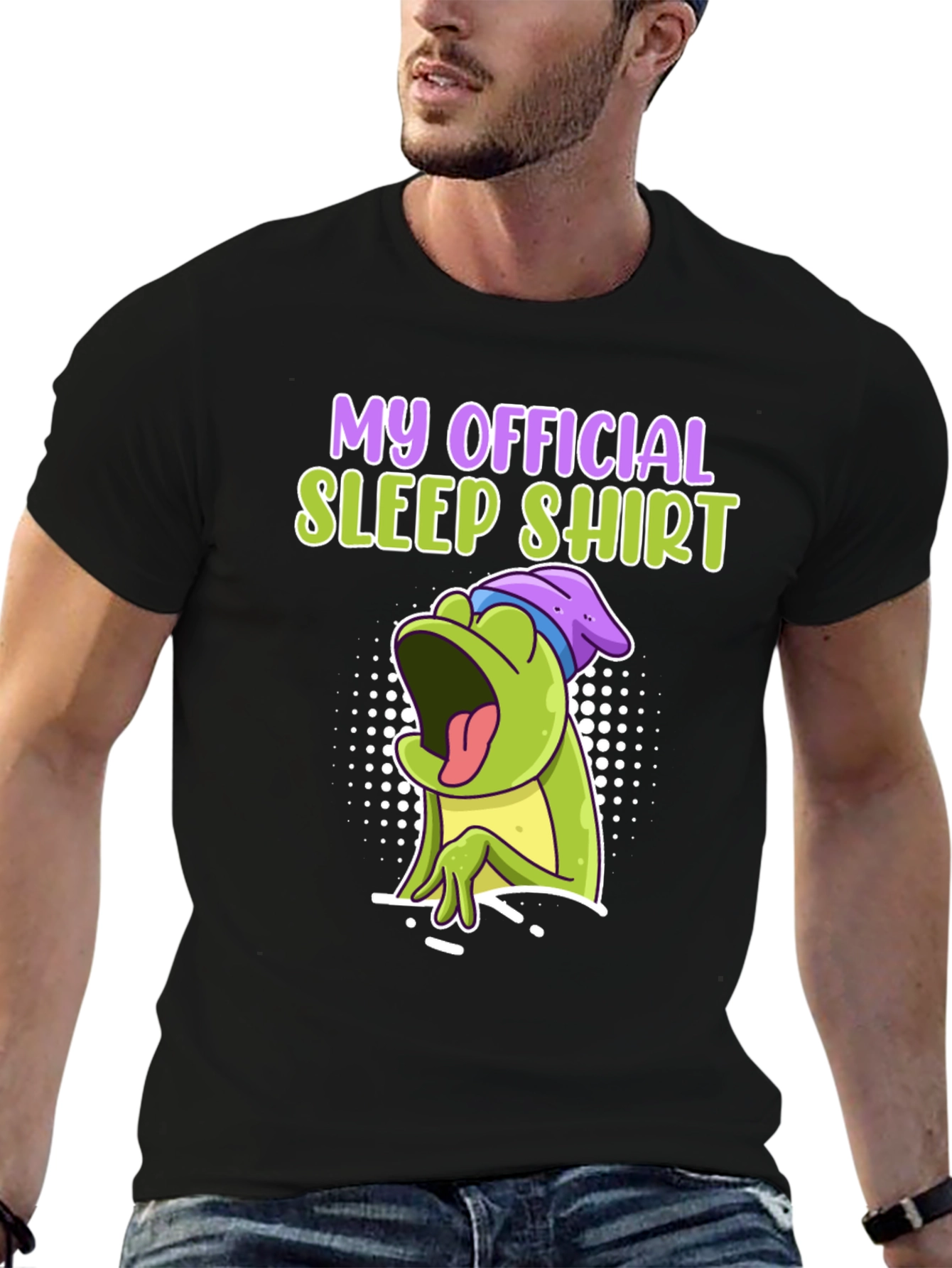 Official Sleep Shirt - Funny Frog Design