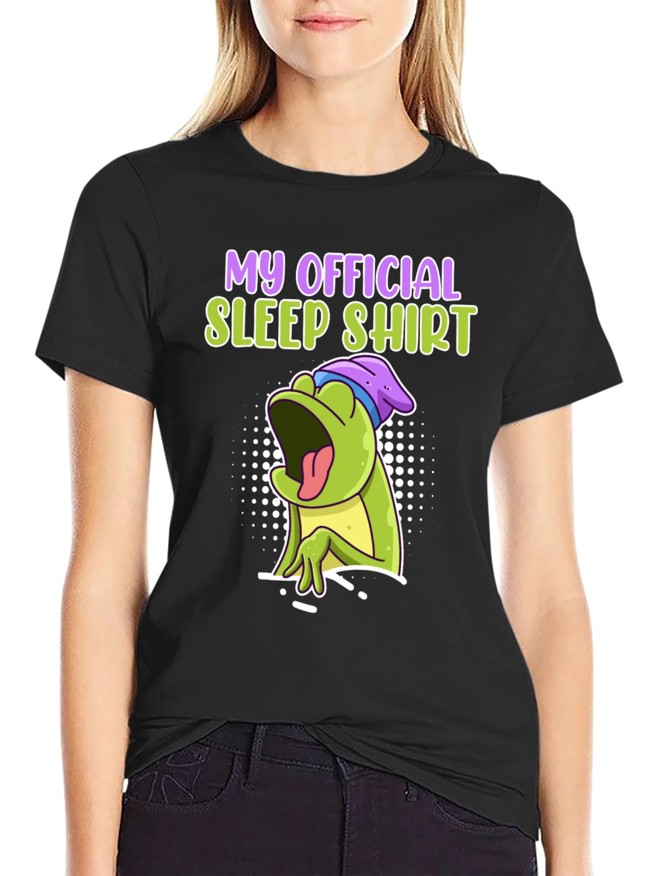 Official Sleep Shirt - Funny Frog Design