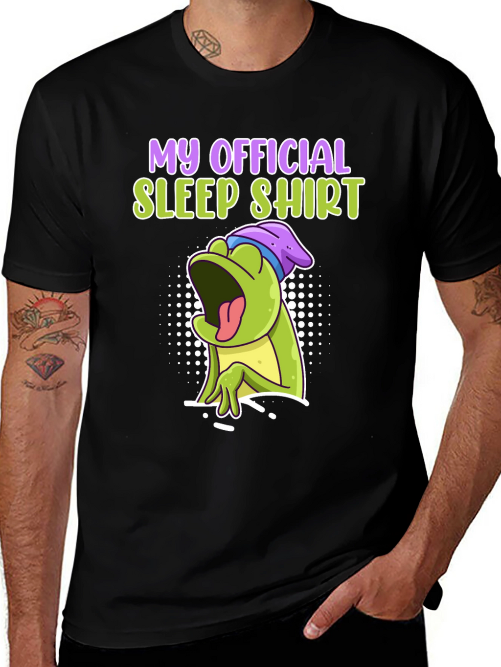 Official Sleep Shirt - Funny Frog Design
