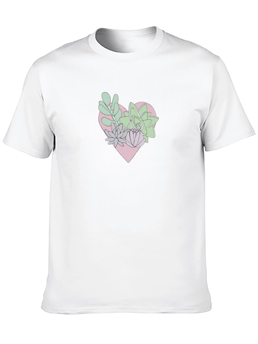 Heart of Succulents Graphic Tee - Black