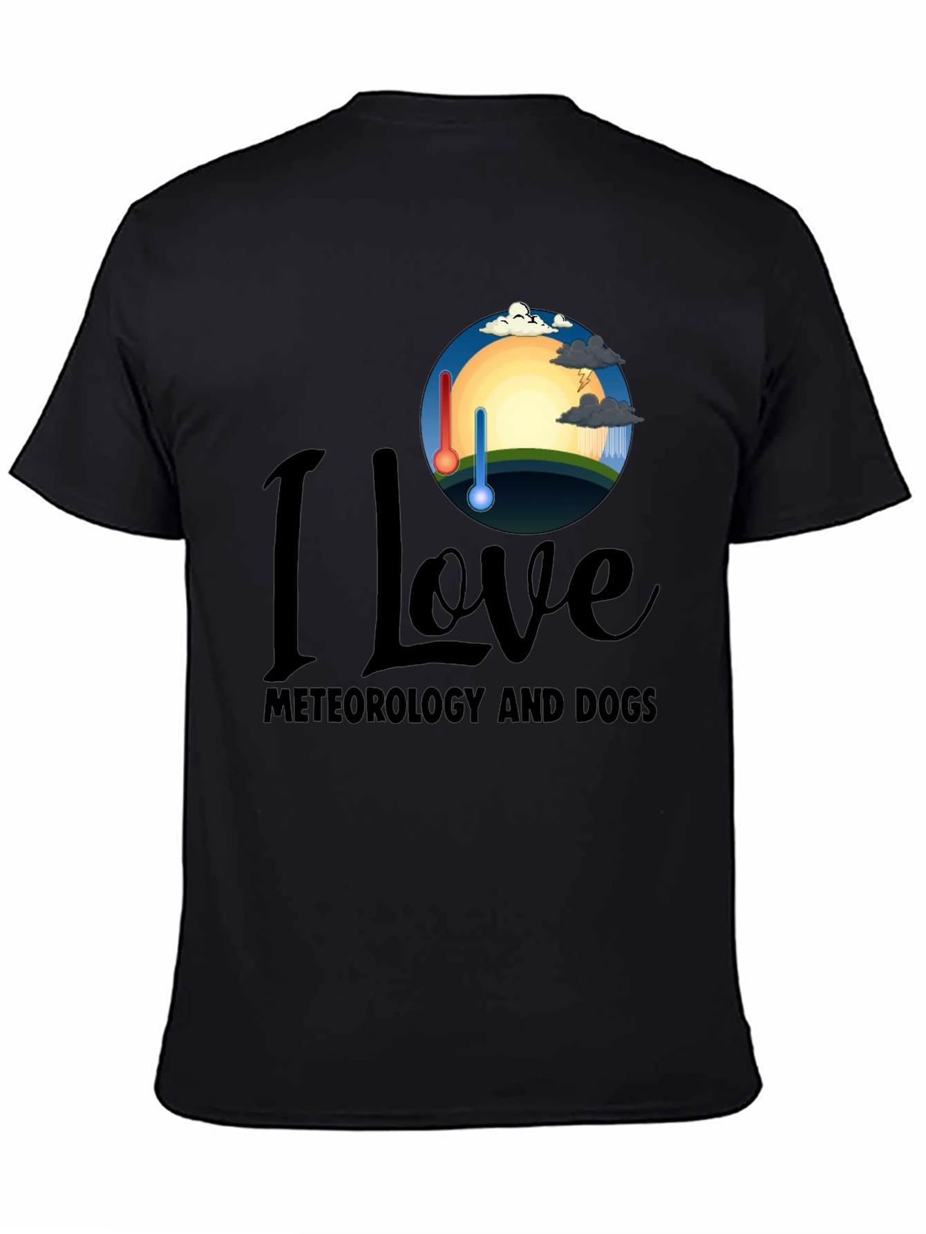 I Love Meteorology and Dogs T-Shirt